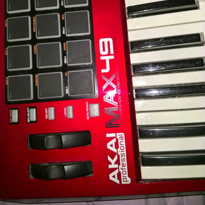 Akai MAX49 Keyboard Controller 2010s - Red image 2