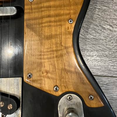 WanderKaueven Custom T-Style Electric Guitar - aged black finish image 5