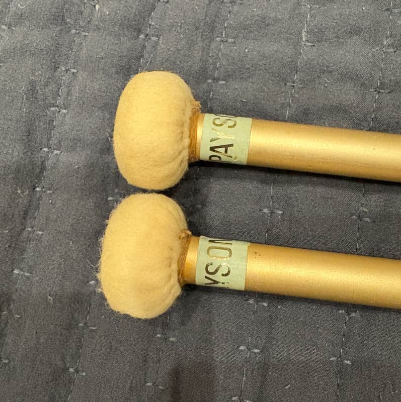Vintage Al Payson Timpani Mallets - hard felt 1980s image 1