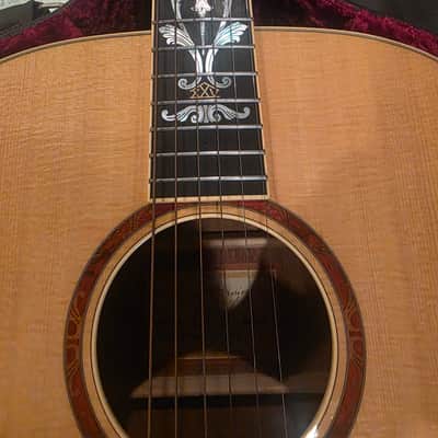 Taylor XXV-DR 25th Anniversary Dreadnought 1999 - Natural with Caramel-Stained Back and Sides image 2