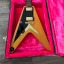 Epiphone '58 Korina Flying V Left-Handed 2023 - Aged Natural (Black Pickguard)