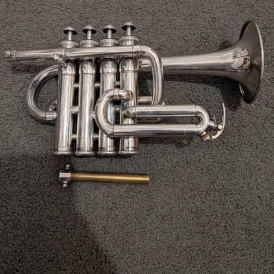 Yamaha YTR-6810S Professional Bb/A Piccolo Trumpet 2010s - Silver-Plated image 3
