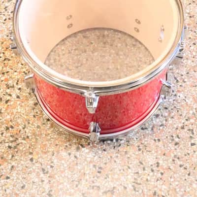 Percussion Plus 10x12 Rack Tom Drum Red Wrap image 8