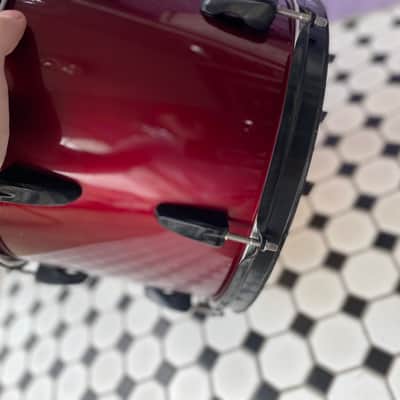Pearl Export 8x12” Tom- 2000s - Red wine image 8