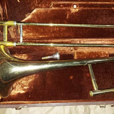 Olds Ambassador Trombone, USA, Brass with Case and Mouthpiece image 9