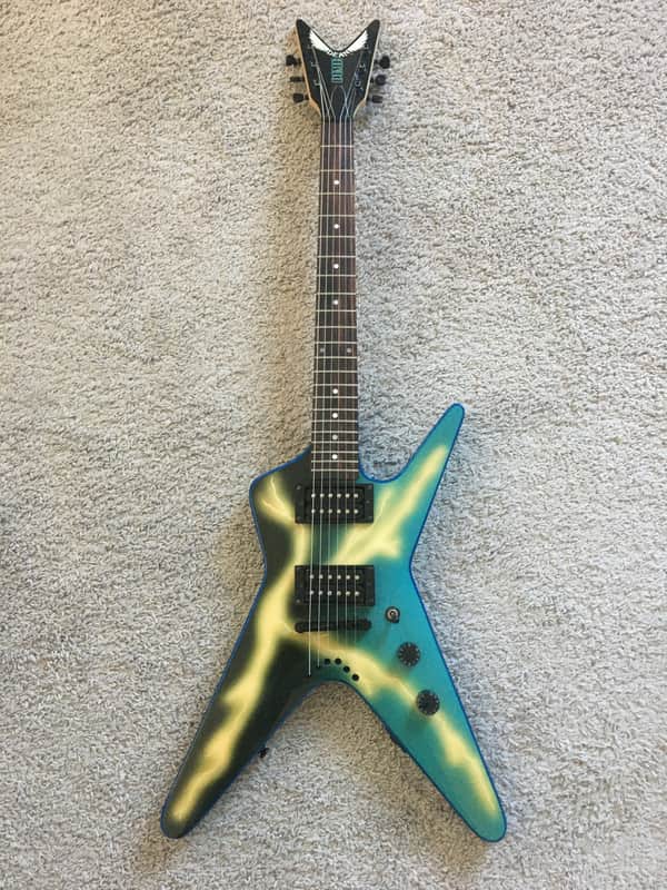 Dean Guitars Baby ML ダイムバッグ・ダレル ディマジオ Dean Baby ML Dimebag Lightning Bolt Dime Bag Darrell Blue Green