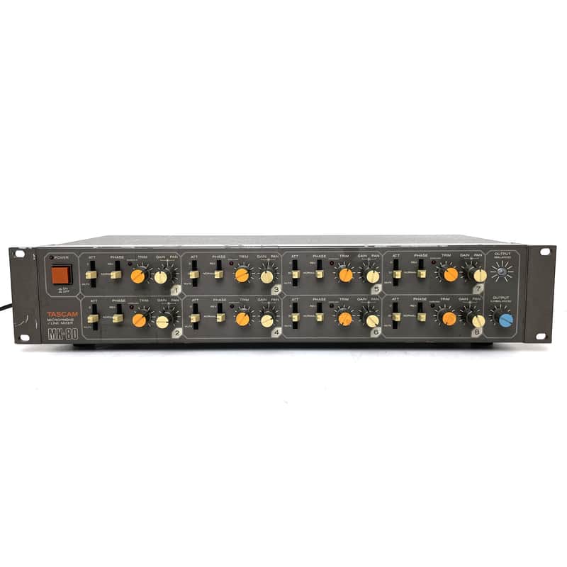 TASCAM MX-80 Mic Line Mixer - Great Overdriven Sound Very Rare Made in Japan Worldwide Shipment image 1