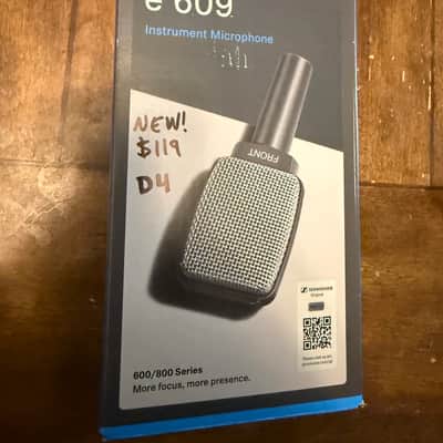 Sennheiser e609 Silver Supercardioid Dynamic Microphone 1998 - Present - Dark Gray image 2