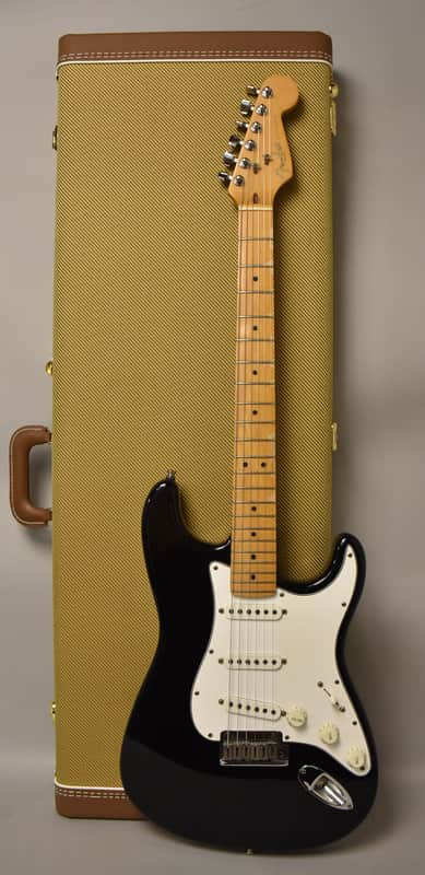 1995 Fender American Standard Stratocaster Black w/HSC image 1