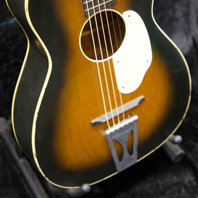 Vintage Fender Uni-Bar Reinforced Neck Acoustic | Made in USA | c.1959–1962 | Fresh Professional Setup image 5