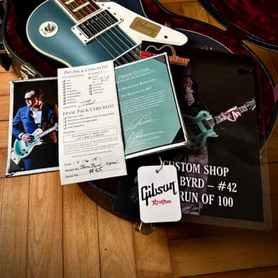 2015 Gibson Joe B. Bonabyrd Les Paul Antique Pelham Blue Signed image 17