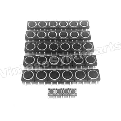 ROLAND Alpha Juno 1 - Set of 34 Panel Pushbutton Tact Switches - NEW Switch