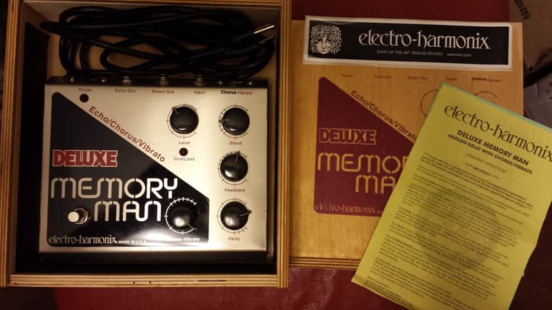 Electro-Harmonix Deluxe Memory Man Attached Power Cord Analog Delay image 1