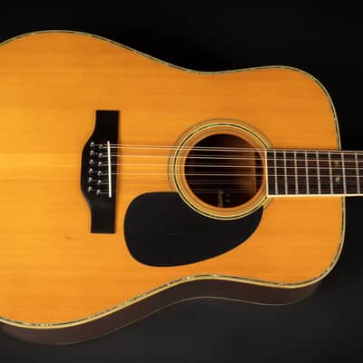 1979 Morris B-50 - Natural | Vintage Japan Post Lawsuit D-41 Dreadnought 12-String Acoustic Guitar 3-Piece Back Jacaranda | Case image 4