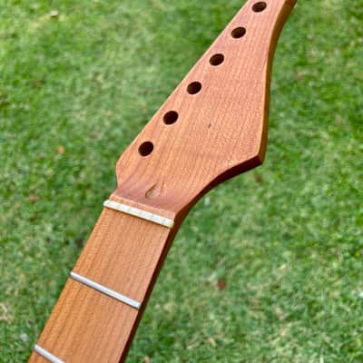 one-piece Roasted S neck quartersawn maple duckbeak headstock image 9