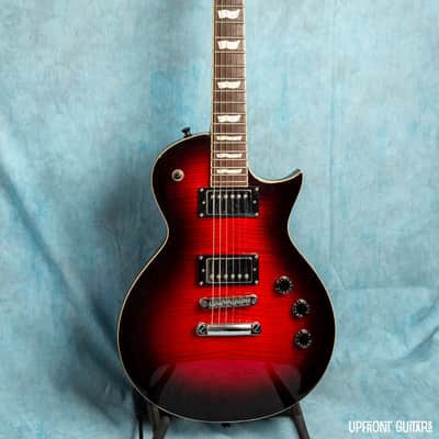 USED ESP LTD EC-256 See Thru Black Cherry Sunburst 2021 Electric Guitar w/Roadrunner Gig Bag image 8