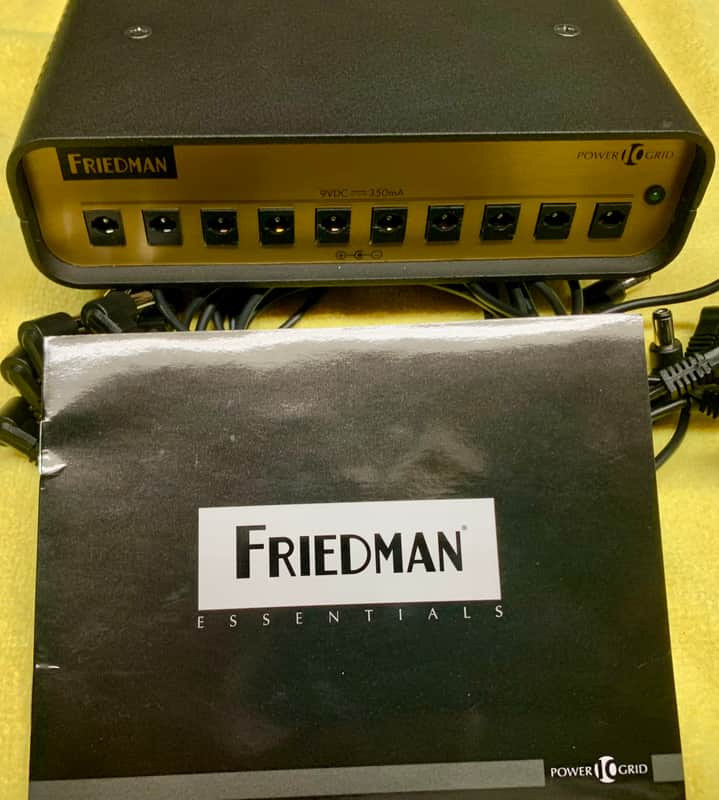Friedman Power Grid 10 Power Supply 2010s - Black with Gold Faceplate image 1