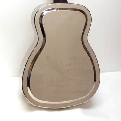Fender FR-55 Hawaiian Resonator Acoustic Guitar - Nickel image 7