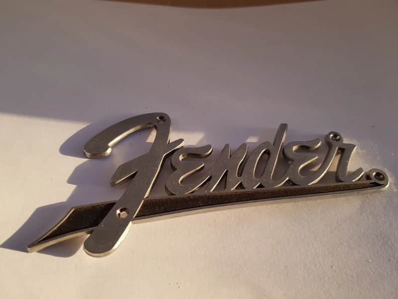 1963 FENDER BASSMAN AMP LOGO USA image 1