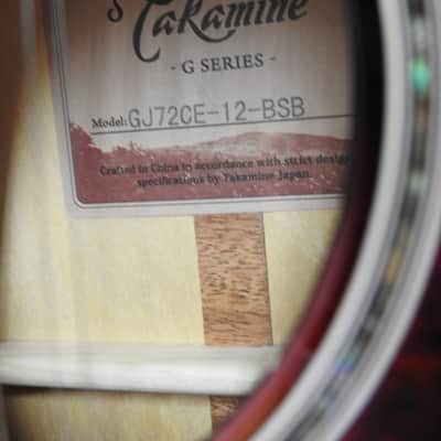 Takamine GJ72CE 12 String Brown Sunburst image 3