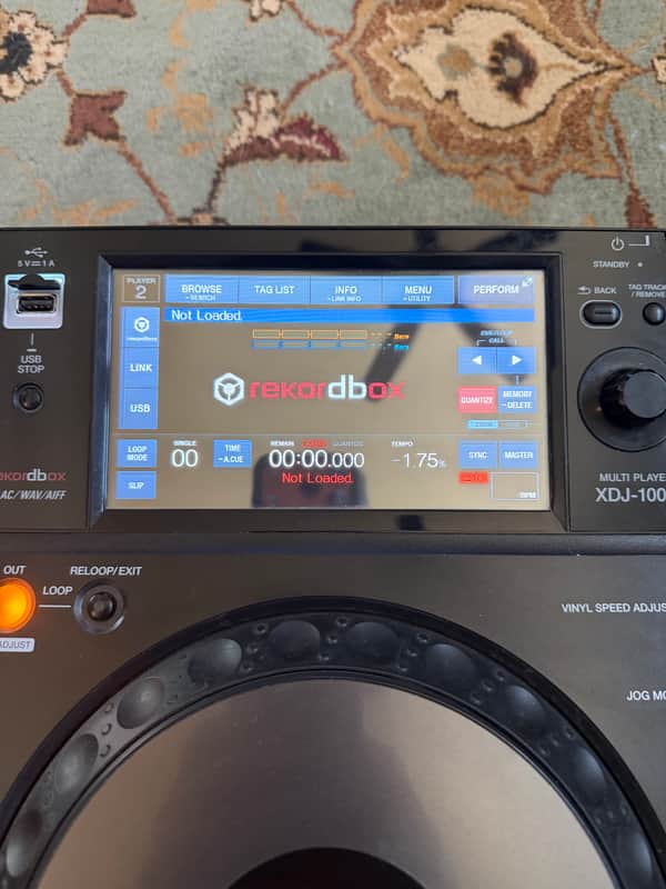 Pioneer XDJ-1000 rekordbox DJ Digital Deck 2010s - Black image 1