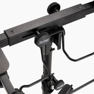 On-Stage MIX-400 V2 Rolling Mobile Mixer/Controller Stand w/Headphone Rack image 6