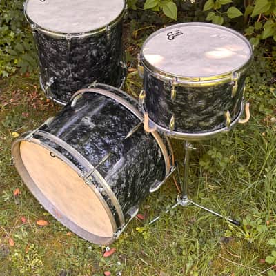 Ajax, Stratford & Besson drum kit Boosey & Hawkes 1960 - Black diamond pearl image 11
