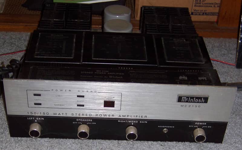 McIntosh MC2150 150-Watt Stereo Solid State Power Amplifier image 1