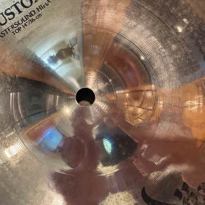 Zildjian 14" A Custom Mastersound Hi-Hat Cymbals (Pair) 1999 - Present - Brilliant image 3