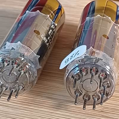 Very rare  NOS NIB 1972 MULLARD Blackburn el84 6bq5 matched pair  KM1  UK Philips label very strong Vox ac15 Marshall Echolette image 9