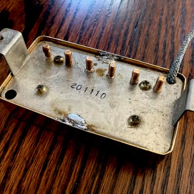 VINTAGE 1982 GRECO PAF RELIC HUMBUCKER - GOLD COVER - MAXON MADE - MIJ  - REAL LIFE RELIC image 5