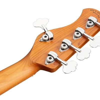 Sadowsky MetroExpress 5-String 24-Fret Modern Bass Roasted Maple Fingerboard 5-String High Polish, Solid Champagne Metallic High Polish image 3