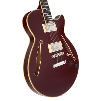 D'Angelico Excel SS Tour Solid Wine + Bag image 3