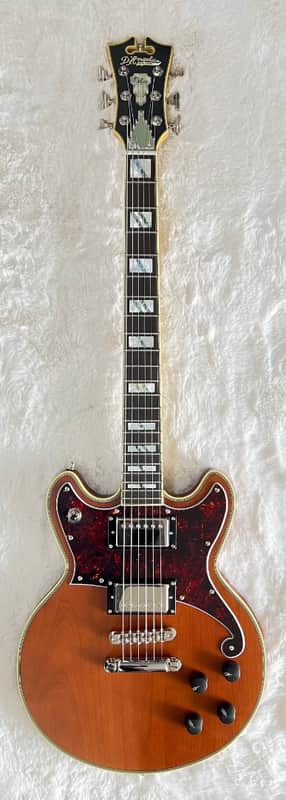 D'Angelico DADBRIMWLNS 6 String RH Double Cutaway Electric Guitar - Matte Walnut image 1