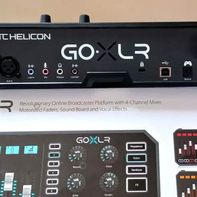 TC Helicon GoXLR, Go XLR, 4-Channel Mixer, Motorized Faders, Sound Board and Vocal Effects, Warranty image 5
