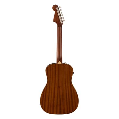 Fender Malibu Player A/E Guitar - Natural w/ Walnut FB image 8
