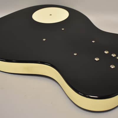 2000's Danelectro '56 U2 Reissue Custom Painted 'Rocket Boy' Black w/Gig Bag image 13
