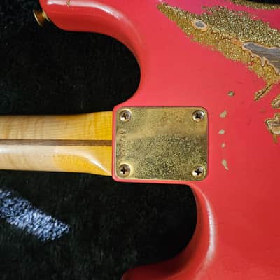 Fender Limited Edition Wildwood 10 Custom Shop 1957 Stratocaster 2017 - Faded Fiesta Red over Gold Sparkle image 20