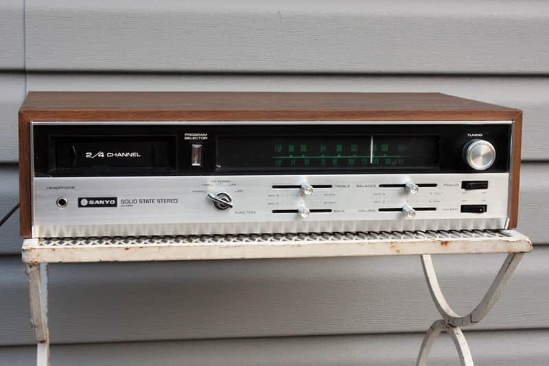 Sanyo DXL5480 Receiver with 8 Track 70s - Silverface image 1