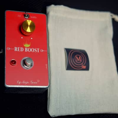 Red-Boost Effect Pedal-Treble-Booster-Rangemaster-By-Mojo-Gear-Germanium-boost-pedal image 6