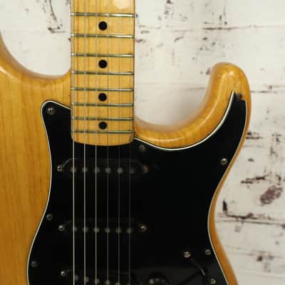 1977 Fender USA Stratocaster Natural Finish Electric Guitar W/ Hard Shell Case image 4