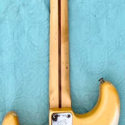 Fender Stratocaster 1975 - Olympic White to Creme HARDTAIL with rare rosewood fingerboard image 18