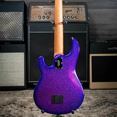 Ernie Ball Music Man StingRay Special 5-String Electric Bass - Violet Sparkle Burst with Hard Bag image 7