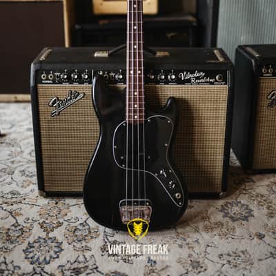 Fender Musicmaster Bass 1978 Custom Black image 1