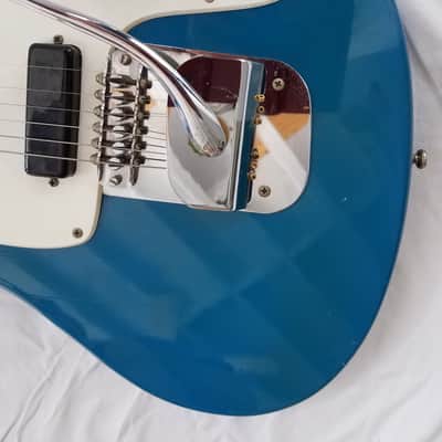 Mosrite Ventures II Slab Body Guitar Serial #B022 1965 Blue image 6