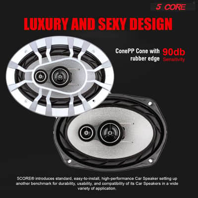 5 Core 6X9 Inch 4 Pieces Car Audio Coaxial Speaker 3 Way 1600 Watts PMPO Full Range Speakers Bild 3