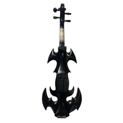 SONG Crazy-1 black 4/4 electric Violin, Solid Hard wood body, Hand made, Good sound, Free case bow cable image 6