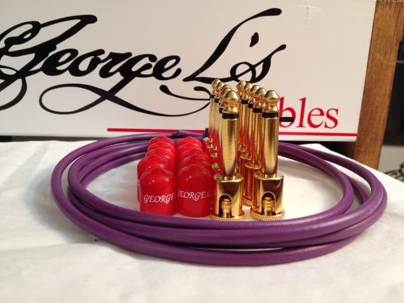 George L's 155 Guitar Pedal Cable Kit .155 Purple / Red / Gold - 10/10/5 image 1