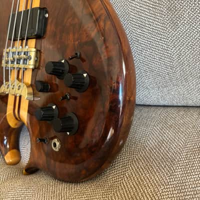 Alembic 20th Anniversary AM 4 string Bass guitar Omega Burl Walnut image 19