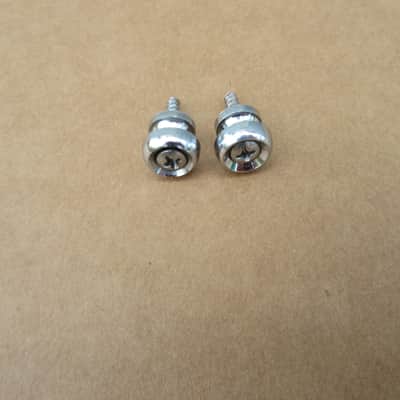 1960s 70s Teisco Marquis Guitar Strap Buttons Wth Screws Kay Aria Univox Japan image 2